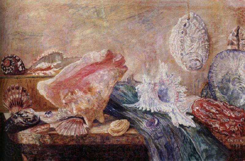 James Ensor Seashells France oil painting art